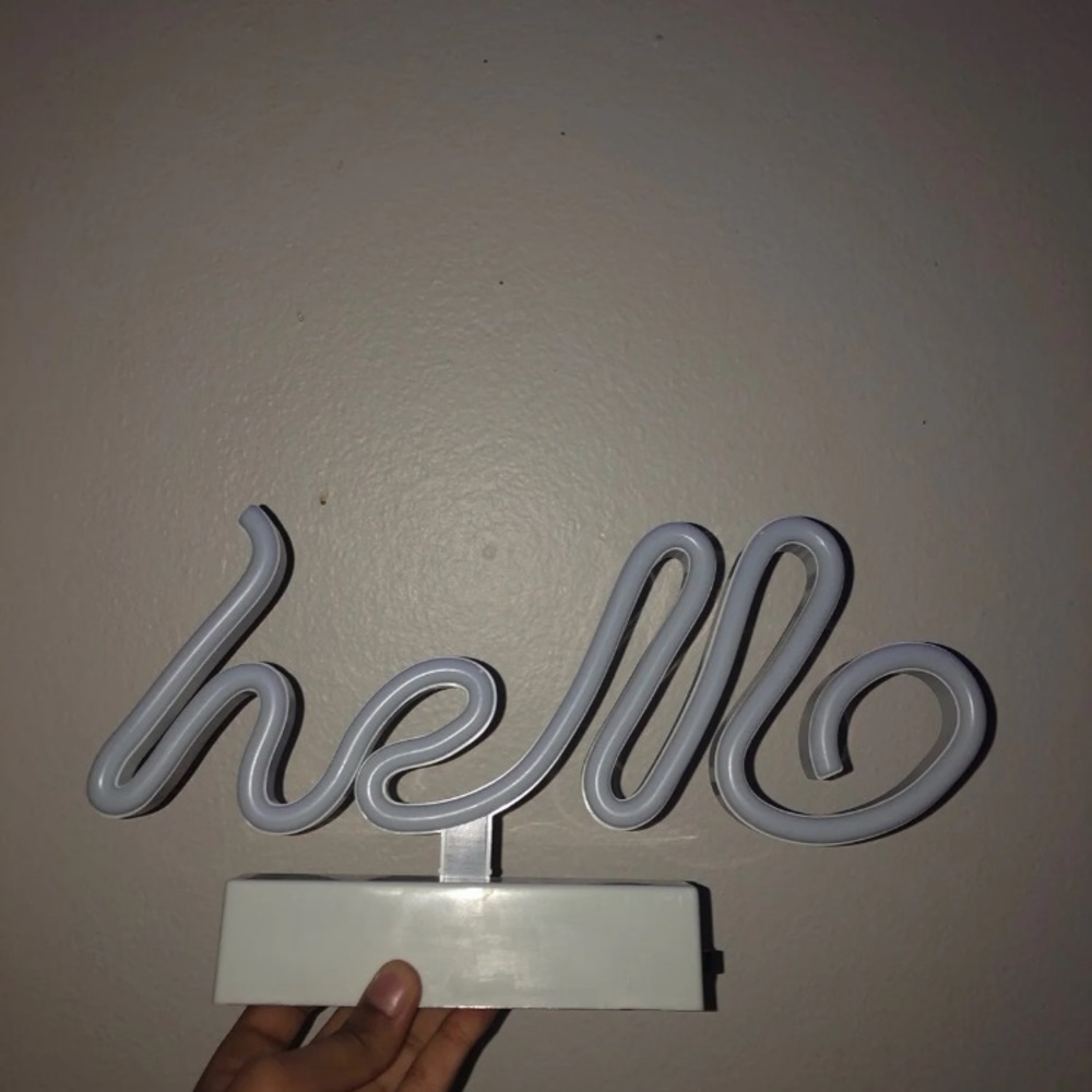 Light up sign .